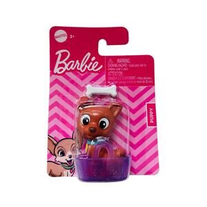 New Barbie Brown Puppy Figure Accessory